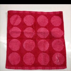 Yves Saint Laurent Pink Polka Dot Wash Cloth NWT